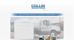 Desktop Screenshot of collinvacuumtrucks.com
